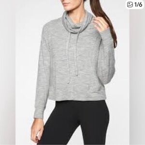 EUC Athleta Cropped Cowl Neck Sweater